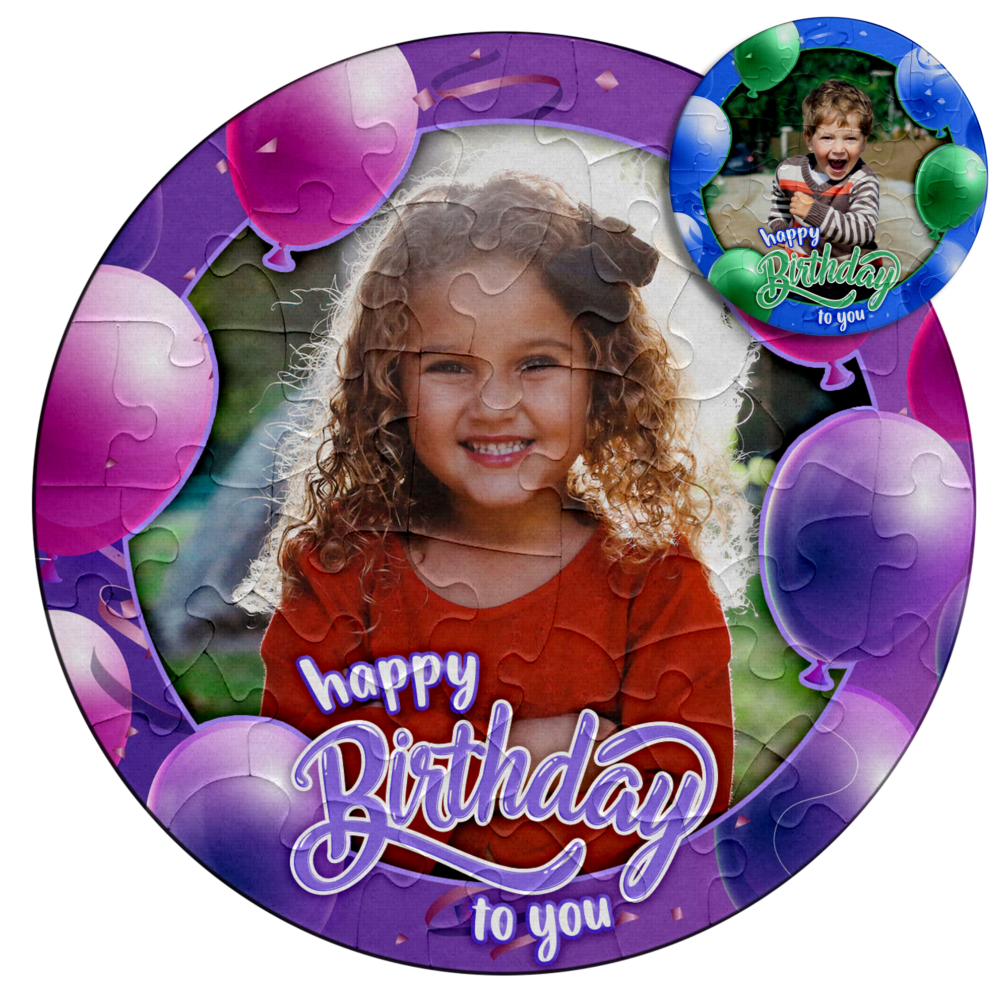 Custom Personalized Photo Puzzle Birthday Gift - Happy Birthday