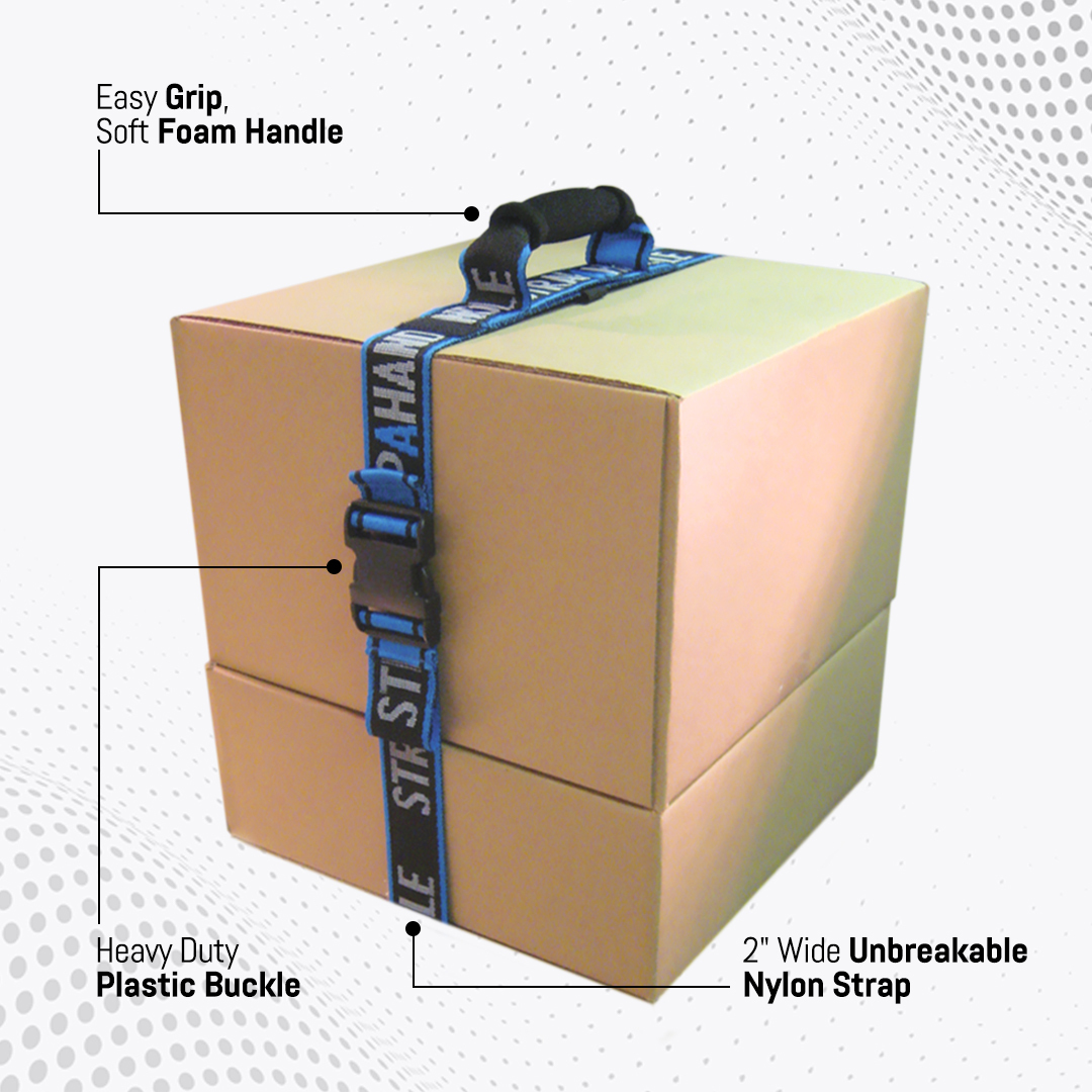 6 FT Adjustable Carrying Strap With Handle to Hand Carry Boxes Bags Heavy Loads for sale online 