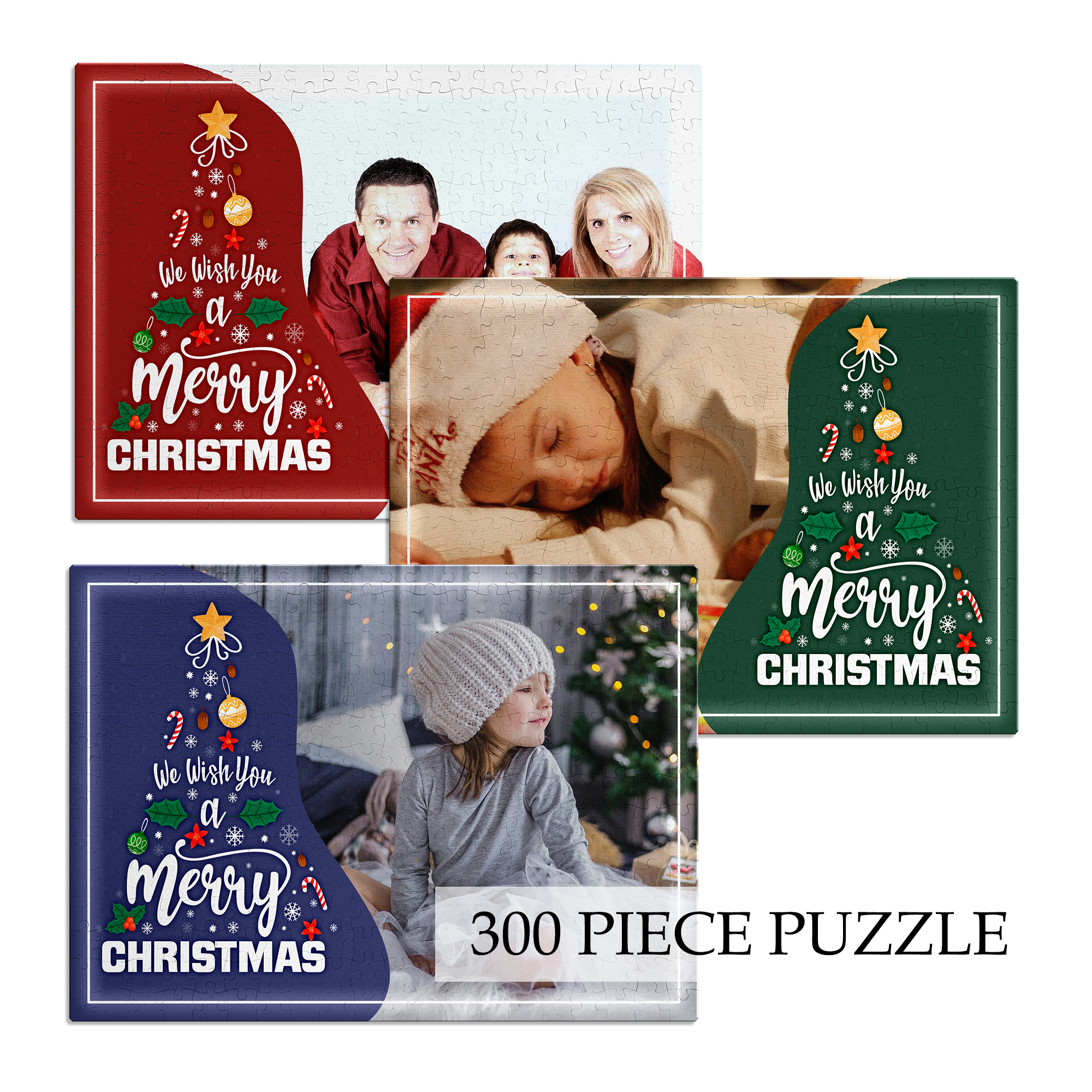 Christmas Custom Personalized Photo/Picture Puzzle Gift - Christmas Tree