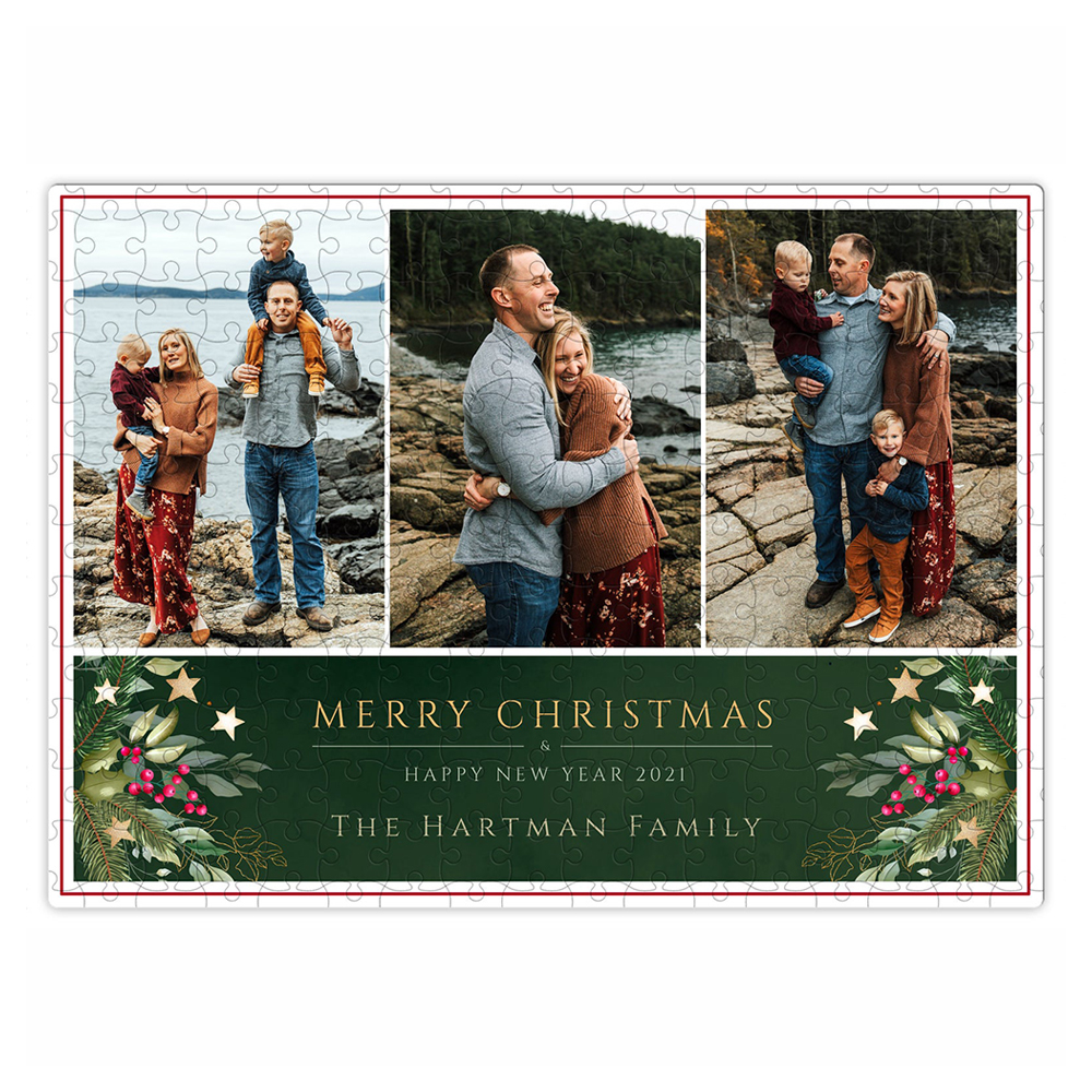 Christmas Custom Personalized Photo/Picture Puzzle Gift - Christmas Card
