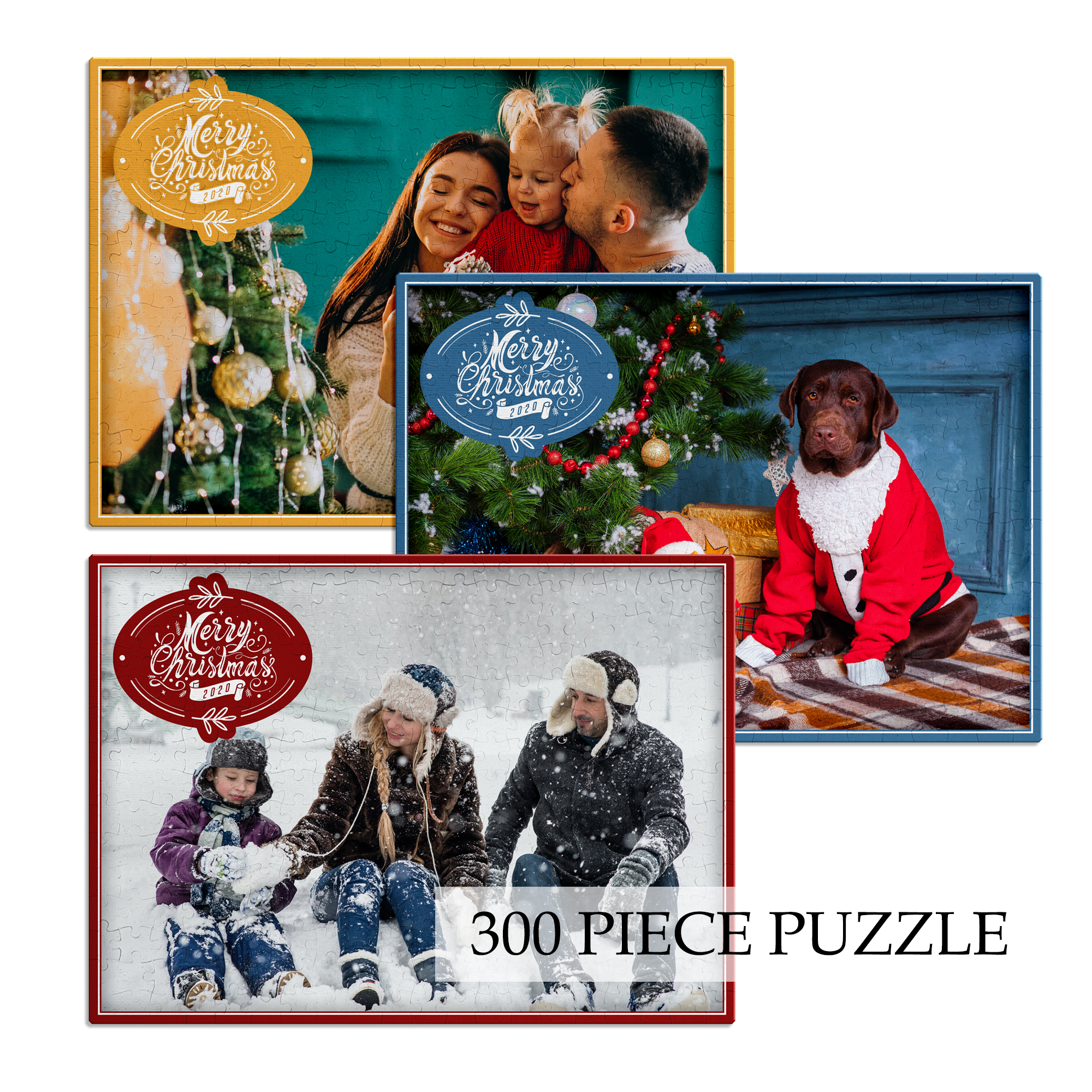 Christmas Custom Personalized Photo/Picture Puzzle Gift - Merry Christmas