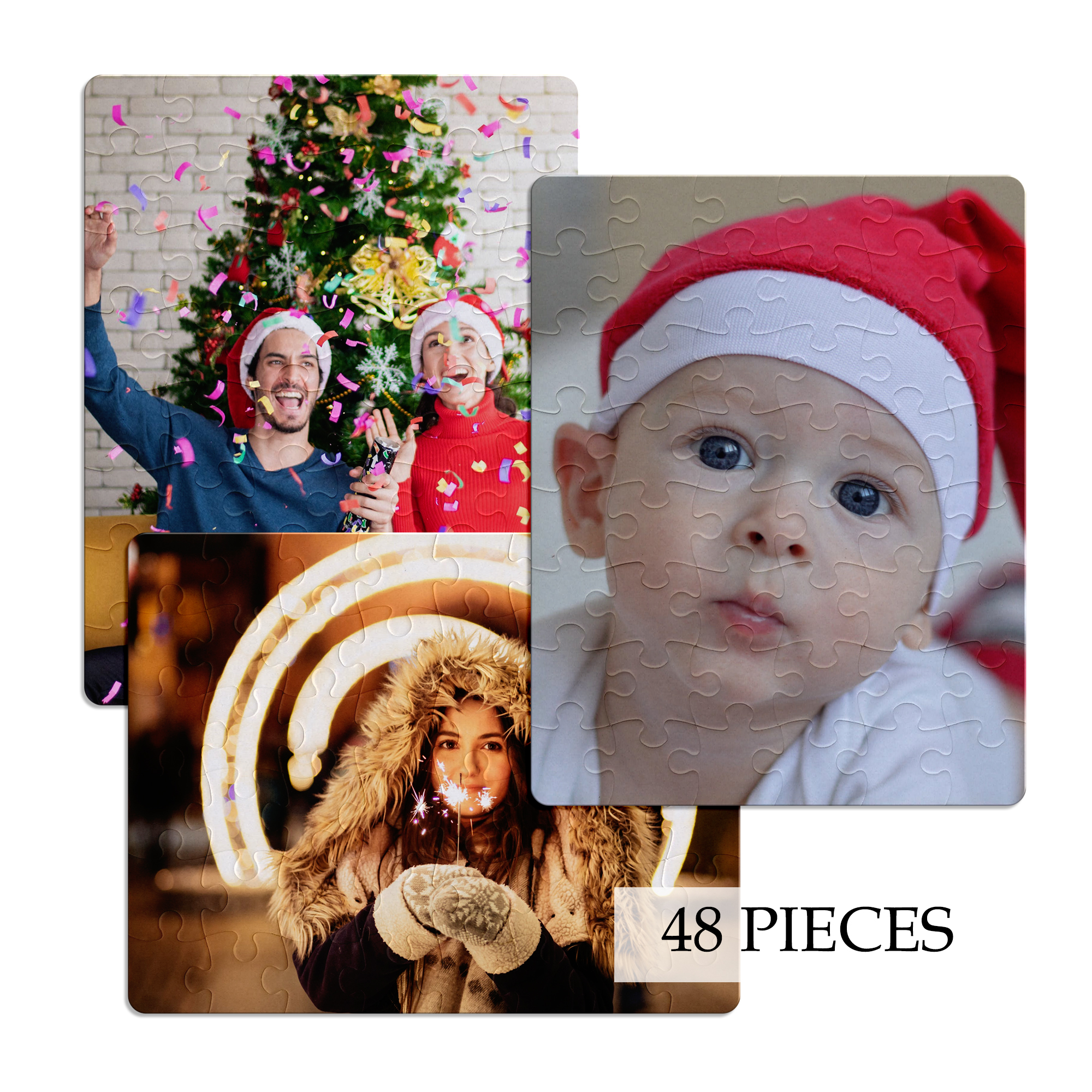 Christmas Custom Personalized Photo/Picture Puzzle Gift - Rectangle